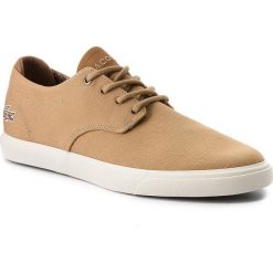 Tenisówki LACOSTE - Esparre 118 4 Cam Lt 7-35CAM00254D8 Tan/Brw. Brązowe tenisówki męskie Lacoste, z gumy. W wyprzedaży za 279,00 zł.