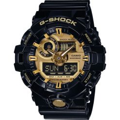 Zegarek G-SHOCK - GA-710GB-1AER Black/Black. Czarne zegarki męskie G-Shock. Za 599,00 zł.