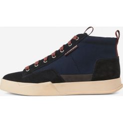 G-Star Raw - Buty skórzane. Niebieskie buty sportowe męskie G-Star RAW, ze skóry, na sznurówki. Za 499,90 zł.
