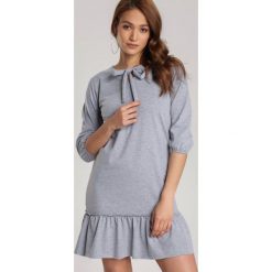 Szara Sukienka Mererien. Szare sukienki damskie Renee, xl, bez wzorów, bez kołnierzyka, bez rękawów, mini. Za 79,99 zł.