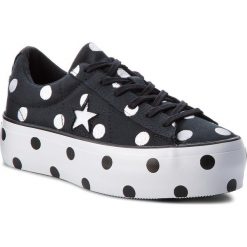 Tenisówki CONVERSE - One Star Platform Ox 560695C Black/White/White. Czarne półbuty damskie Converse, bez wzorów, z gumy, bez zapięcia. W wyprzedaży za 239,00 zł.