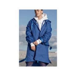 Blue parka coat. Niebieskie płaszcze damskie Rest_factory, s, bez wzorów, z poliesteru, bez kaptura. Za 349,90 zł.