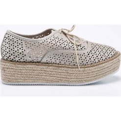 Corina - Espadryle. Szare espadryle damskie marki Corina, z materiału, na obcasie. W wyprzedaży za 49,90 zł.