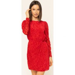 Sukienka codzienna The Kooples FROB19184K. Czerwone sukienki damskie The Kooples, na co dzień, bez wzorów, z wiskozy, bez kołnierzyka, bez rękawów, proste. W wyprzedaży za 969,00 zł.