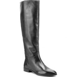 Oficerki VAGABOND - Frances Si 4607-001-20 Black. Czarne kozaki damskie marki Vagabond, ze skóry, przed kolano, na wysokim obcasie, na obcasie, bez zapięcia. W wyprzedaży za 469,00 zł.