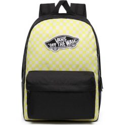 Vans Damski żółty plecak Wm Realm Backpack Lemon Tonic Checkerboard. Żółte plecaki damskie Vans, bez wzorów. Za 169,00 zł.