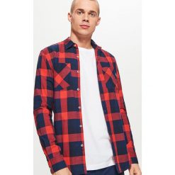 Koszula w kratę - Czerwony. Czerwone koszule męskie na spinki Cropp, l. Za 79,99 zł.