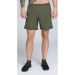 Spodenki treningowe męskie SKMF251 - khaki. Brązowe spodenki i szorty męskie marki 4f, m, z elastanu. W wyprzedaży za 59,99 zł.