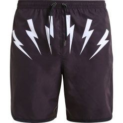 Kąpielówki męskie: Neil Barrett THUNDERVOLT 1 SWIMWEAR Szorty kąpielowe black/white
