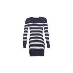 Sukienki krótkie Casual Attitude HAIOU. Niebieskie sukienki mini damskie marki Casual Attitude, na co dzień, s, casualowe, z krótkim rękawem, krótkie. Za 159,20 zł.