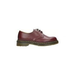 Półbuty Dr Martens Buty Granaty 1461. Czerwone półbuty damskie Dr. Martens, bez wzorów, bez obcasa, bez zapięcia. Za 572,62 zł.
