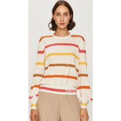 Tommy Jeans - Sweter. Swetry damskie Tommy Jeans, s, bez wzorów, z bawełny, z długim rękawem, długie, bez kaptura. Za 449,90 zł.