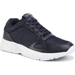 Sneakersy EMPORIO ARMANI - X4X245 XM325 R803 Navy. Niebieskie sneakersy męskie Emporio Armani, na co dzień, bez wzorów, ze skóry, bez zapięcia. W wyprzedaży za 669,00 zł.