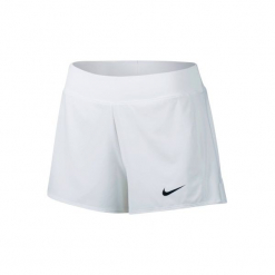 Spodenki tenis Nike Pure damskie. Białe szorty damskie Nike, z elastanu. W wyprzedaży za 99,99 zł.