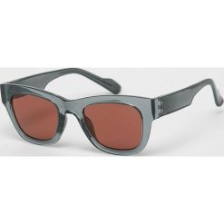 Adidas Originals - Okulary AOG003. Szare okulary przeciwsłoneczne męskie adidas Originals, z materiału, prostokątne. W wyprzedaży za 129,90 zł.