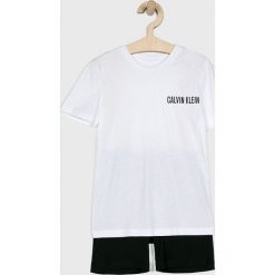 Calvin Klein Underwear - Piżama dziecięca 104-176 cm. Białe piżamy chłopięce Calvin Klein Underwear, z nadrukiem, z bawełny, bez rękawów. Za 229,90 zł.