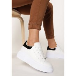 Biało-Czarne Sneakersy Harding. Białe sneakersy damskie Born2be. Za 89,99 zł.