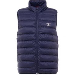 Barbour ASKHAM GILET Kamizelka navy. Niebieskie kurtki męskie marki Barbour, m, bez wzorów, z materiału, bez kaptura. Za 629,00 zł.