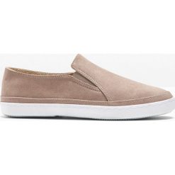 Buty wsuwane bonprix wielbłądzia wełna. Pomarańczowe buty sportowe damskie bonprix, z wełny, sportowe. Za 32,99 zł.