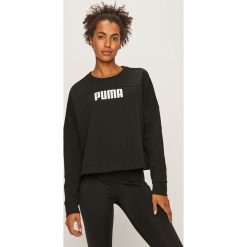 Puma - Bluza. Czarne bluzy damskie Puma, s, z nadrukiem, z bawełny, bez rękawów, bez kaptura. W wyprzedaży za 199,90 zł.