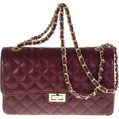 Torebki klasyczne damskie: Skórzana torebka „Georgette” w kolorze bordowym – 28 x 16 x 9 cm