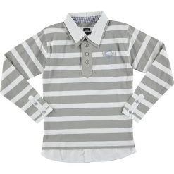 T-shirty chłopięce: Koszulka polo w kolorze szaro-białym