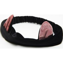 Opaska do makijażu z uszami - Czarny. Czarne opaski damskie marki Cropp. Za 19,99 zł.