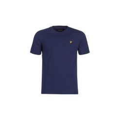 T-shirty z krótkim rękawem Lyle Scott FAFARLIBE. Niebieskie t-shirty męskie marki Lyle & Scott, s, bez wzorów, bez kołnierzyka, krótkie. Za 129,00 zł.