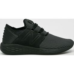 New Balance - Buty MCRUZNB2. Czarne buty sportowe męskie marki New Balance, z materiału, na sznurówki. W wyprzedaży za 299,90 zł.