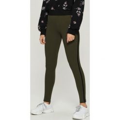 Legginsy z lampasami - Khaki. Brązowe legginsy damskie marki Sinsay, l. Za 29,99 zł.