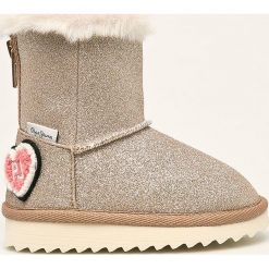 Pepe Jeans - Śniegowce dziecięce Angel Glitter Kids. Żółte botki dziewczęce . Za 219,90 zł.