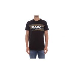 T-shirty z krótkim rękawem G-Star Raw D08936 336 TAIRI. Czarne t-shirty męskie G-Star RAW, m, bez wzorów, retro, bez kołnierzyka, krótkie. Za 107,63 zł.