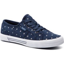 Tenisówki PEPE JEANS - Aberlady Sky PLS30756 Navy 595. Niebieskie półbuty damskie Pepe Jeans, na co dzień, z jeansu. W wyprzedaży za 139,00 zł.
