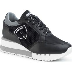 Sneakersy BLAUER - S0CHARLOTTE05/NEL Black. Czarne półbuty damskie Blauer, na co dzień, bez wzorów, ze skóry ekologicznej, bez obcasa, na płaskiej podeszwie, bez zapięcia. W wyprzedaży za 459,00 zł.