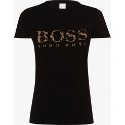 BOSS Casual - T-shirt damski – Tiboss, czarny. Czarne t-shirty damskie BOSS Casual, s, z nadrukiem, casualowe, bez kołnierzyka. Za 219,95 zł.