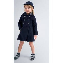 Mayoral - Płaszcz dziecięcy 92-134 cm. Niebieskie kurtki dziewczęce Mayoral, bez wzorów, z elastanu, bez kaptura. Za 241,90 zł.