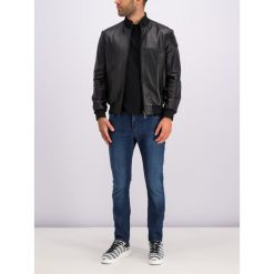 Kurtka skórzana Emporio Armani 01B51P 01P50 999. Czarne kurtki męskie Emporio Armani, m, bez wzorów, ze skóry, bez kaptura. Za 2249,00 zł.