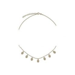 Srebrny pozłacany naszyjnik choker z medalikami. Żółte naszyjniki damskie marki Atdiament, srebrne. Za 119,00 zł.