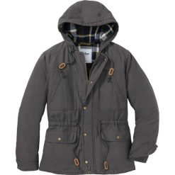 Kurtka ocieplana Regular Fit bonprix antracytowy. Szare płaszcze męskie bonprix, m, bez wzorów, bez kaptura. Za 199,99 zł.