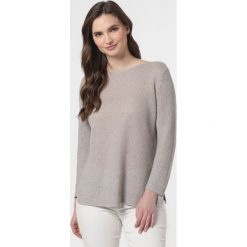 SvB Exquisit - Sweter damski z lnu, beżowy. Brązowe swetry damskie SvB Exquisit, bez wzorów, bez rękawów, bez kaptura. Za 579,95 zł.