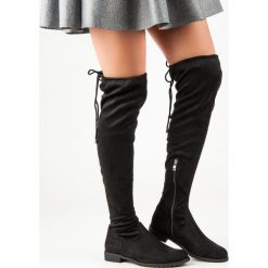 CZARNE KOZAKI NAD KOLANO. Czarne buty zimowe damskie marki BELLO STAR. Za 127,90 zł.