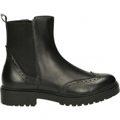 Botki - PRF7253 CA BL. Czarne botki damskie na zamek Venezia, ze skóry. Za 199,00 zł.