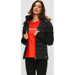 Calvin Klein Jeans - Kurtka puchowa. Brązowe kurtki damskie jeansowe Calvin Klein Jeans, l. Za 999,90 zł.