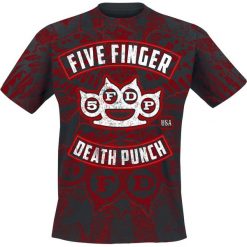 T-shirty męskie: Five Finger Death Punch Eagle Burst T-Shirt czarny/czerwony