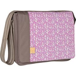 Torebki klasyczne damskie: Torba „Messenger Bag” w kolorze brązowo-jasnoróżowym – 36,5 x 31,5 x 14 cm