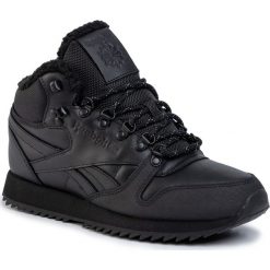 Buty Reebok - Cl Lthr Mid Ripple Mu FU9129 Black/Black/Black. Czarne sneakersy męskie Reebok, ze skóry. W wyprzedaży za 239,00 zł.