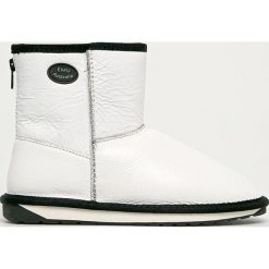 Emu Australia - Śniegowce skórzane Stinger Mini Zip. Białe śniegowce damskie EMU Australia, z wełny, bez zapięcia. Za 679,90 zł.