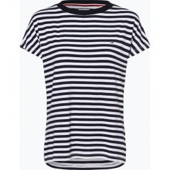 Tommy Jeans - T-shirt damski, niebieski. Niebieskie t-shirty damskie Tommy Jeans, xs, w paski, z jeansu, bez kołnierzyka. Za 179,95 zł.