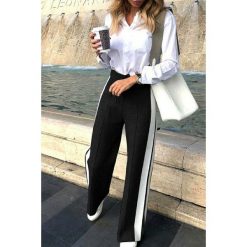 Spodnie sportowe ZALDA BLACK. Czarne spodnie damskie Spodnie sportowe ZALDA BLACK, s. W wyprzedaży za 79,00 zł.