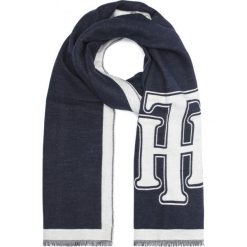 Tommy Hilfiger Szalik Niebieski. Niebieskie szaliki damskie TOMMY HILFIGER, bez wzorów, z bawełny. Za 268,95 zł.